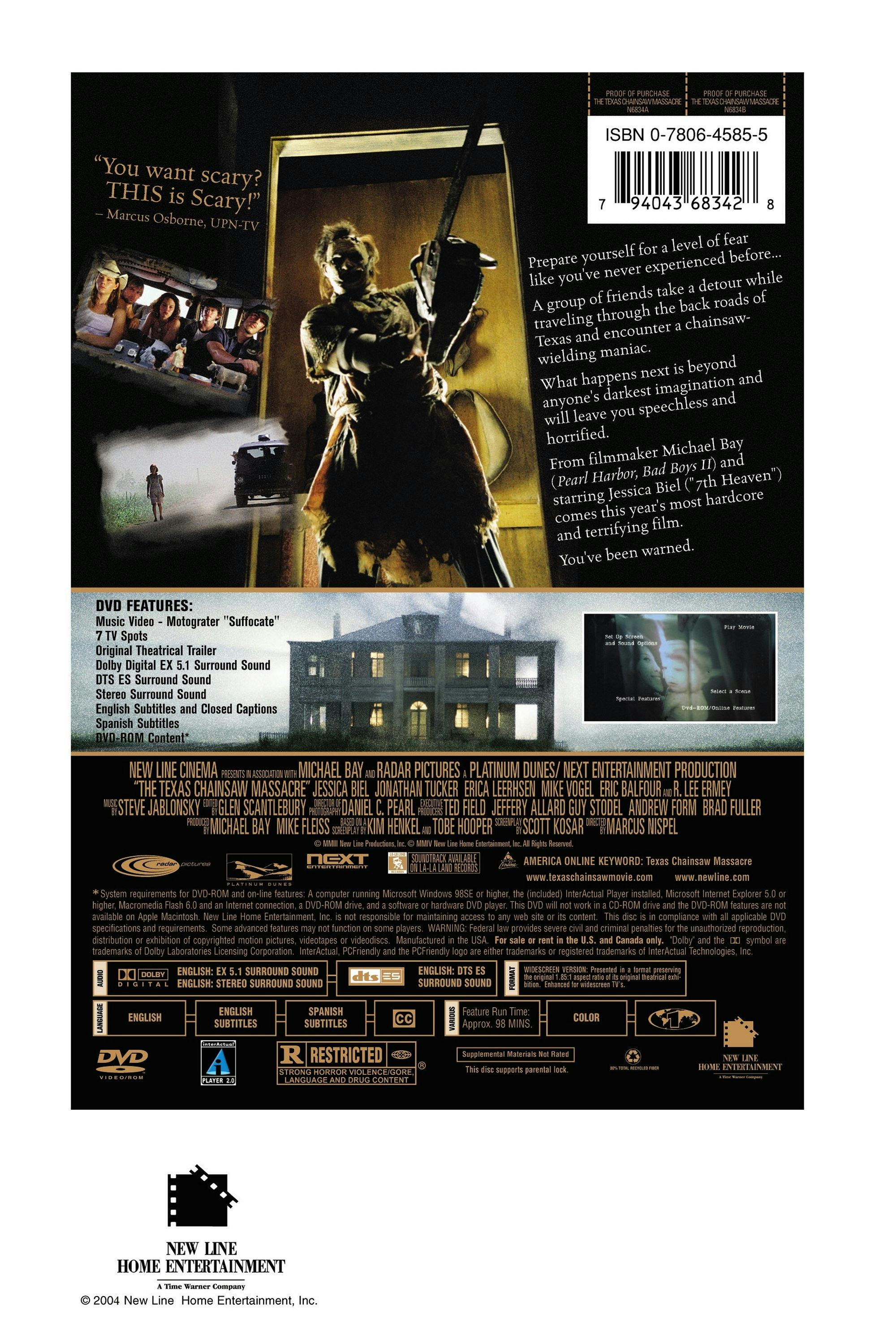 The Texas Chainsaw Massacre (DVD Widescreen) [DVD] - Image 2