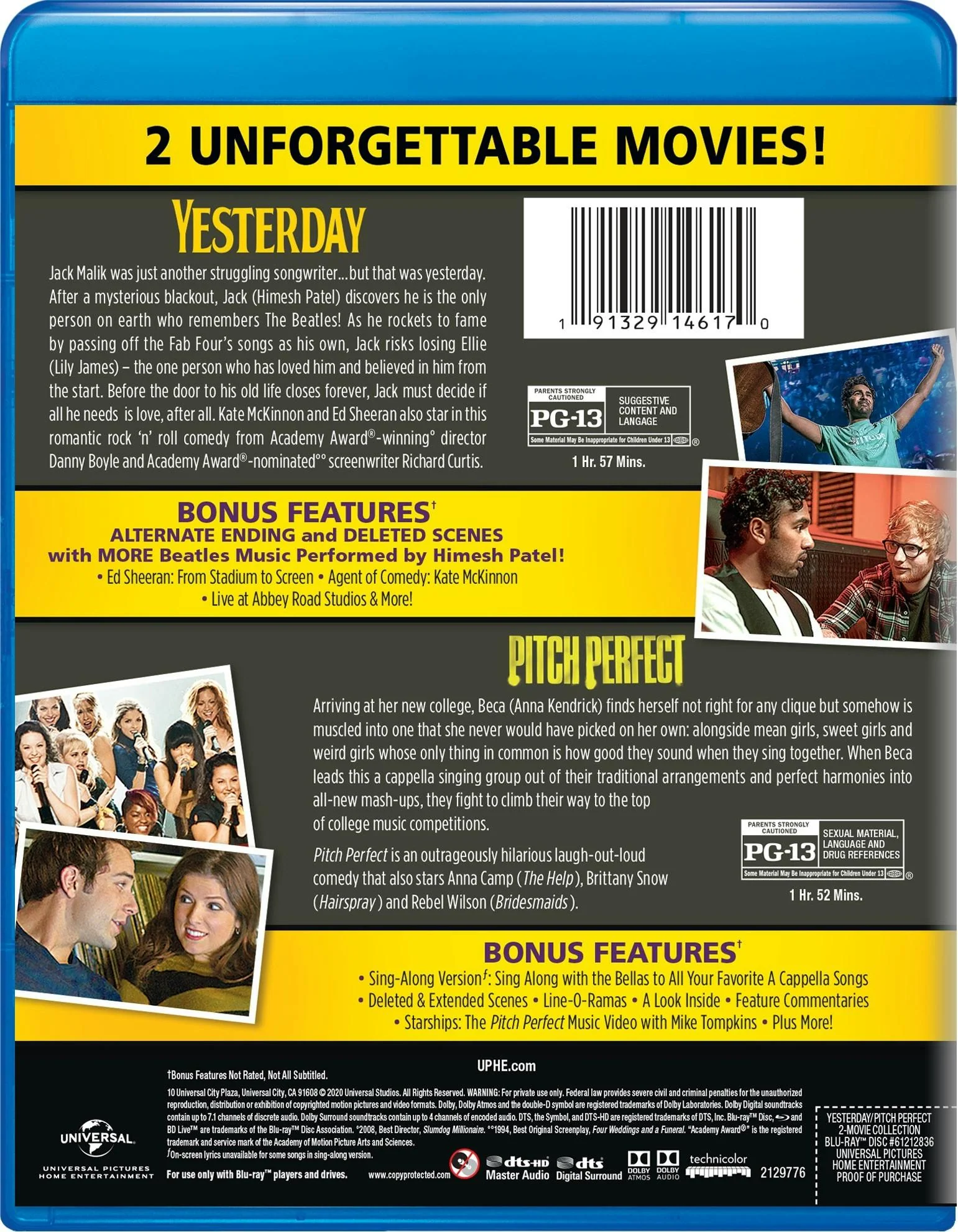 Yesterday/Pitch Perfect (Blu-ray Double Feature) [Blu-ray] - Image 2